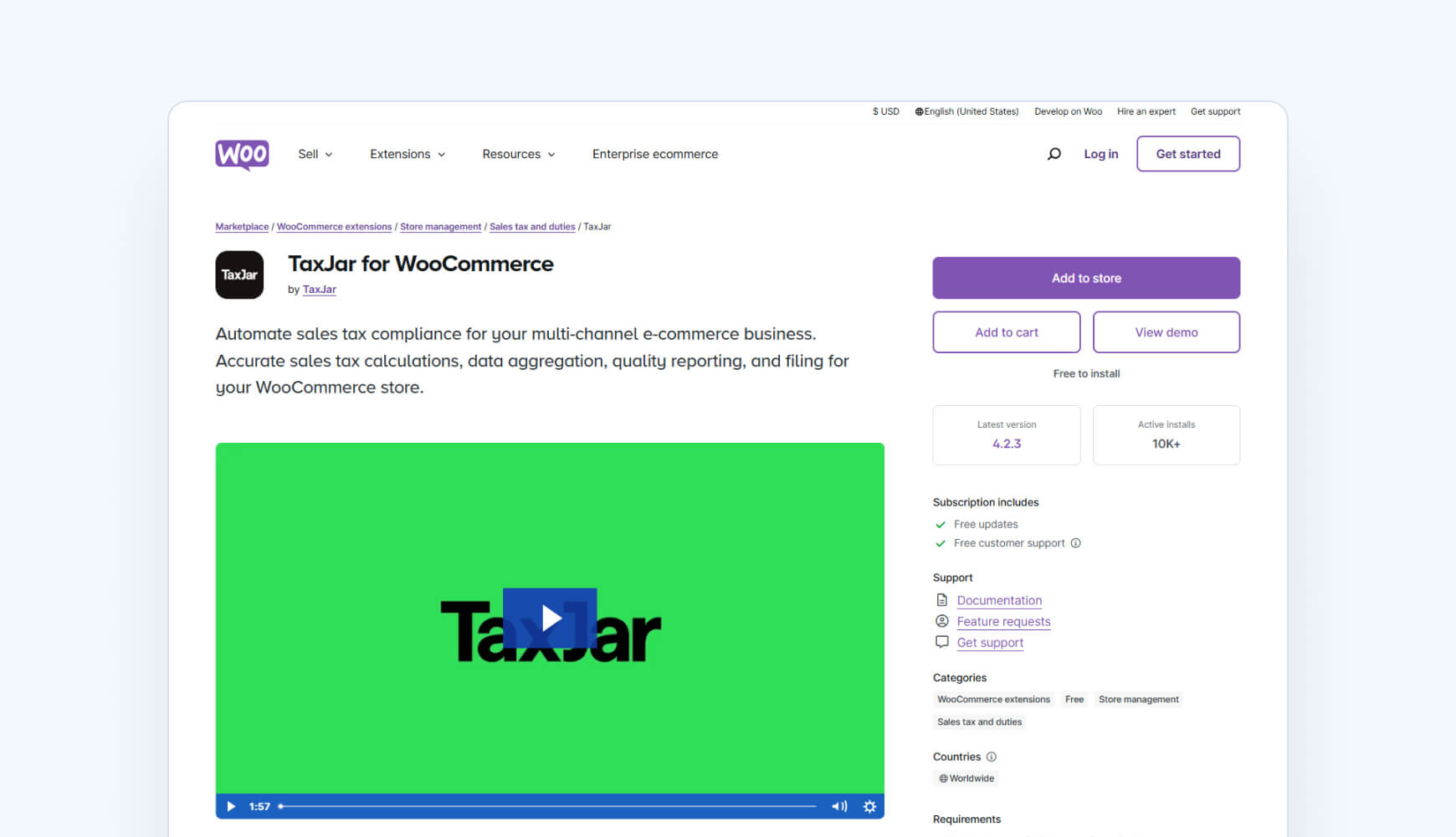 TaxJar for WooCommerce