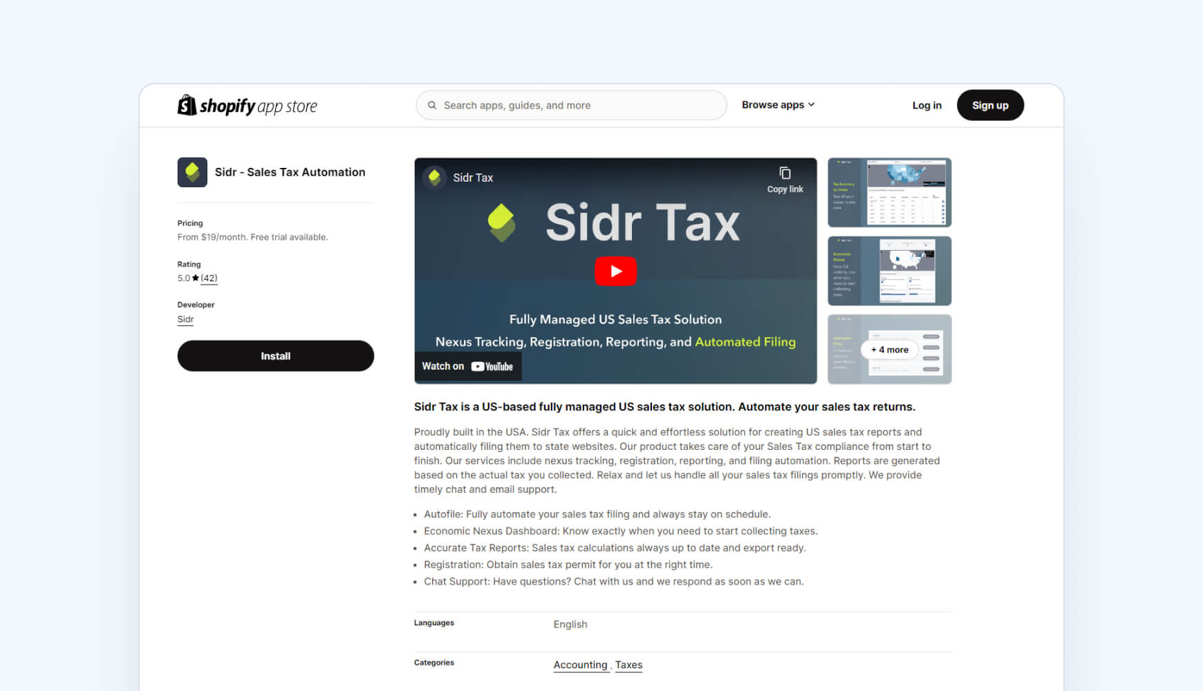 Sidr Tax Shopify