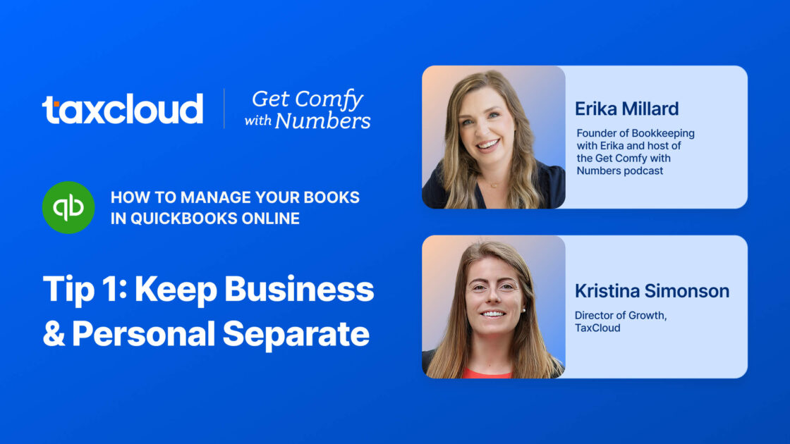 QuickBooks Online Tip Keep Business and Personal Separate