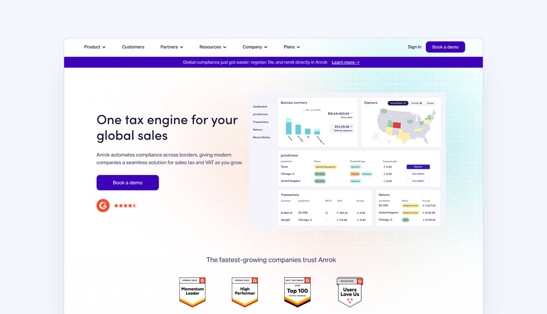 Anrok sales tax audit compliance solution