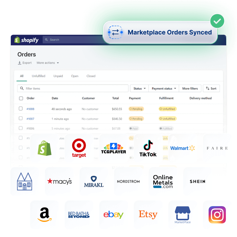 Marketplace Support for Shopify Sellers