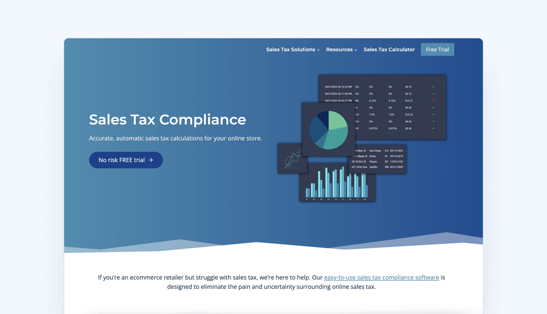 AccurateTax sales tax filing tool