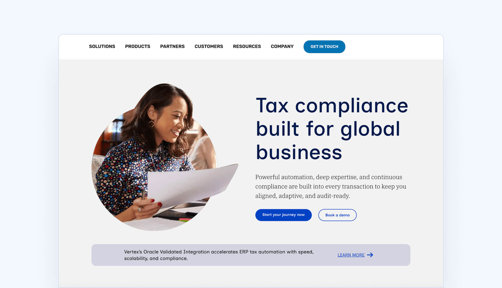 Best sales tax APIs Vertex