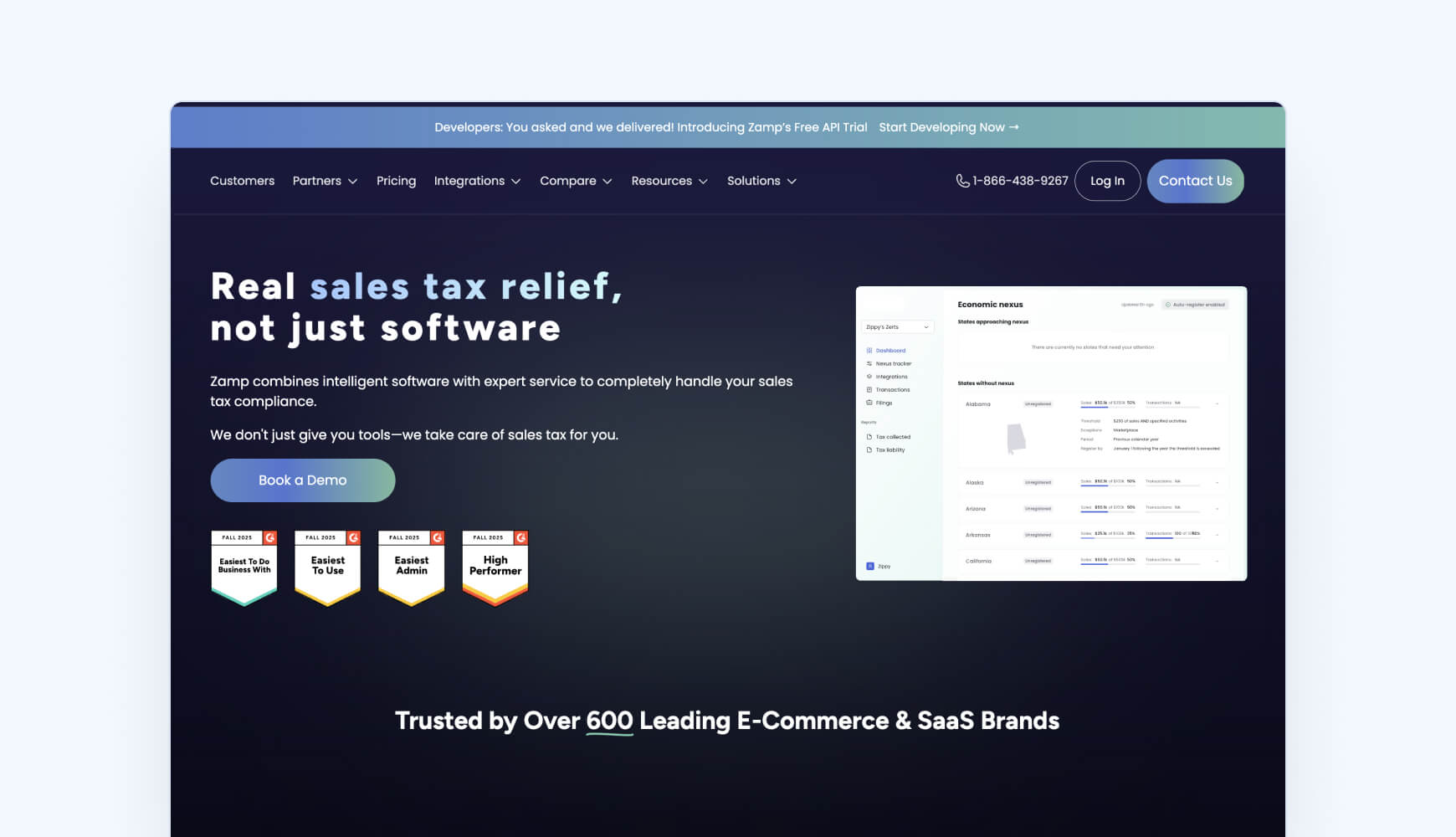 Best sales tax APIs Zamp