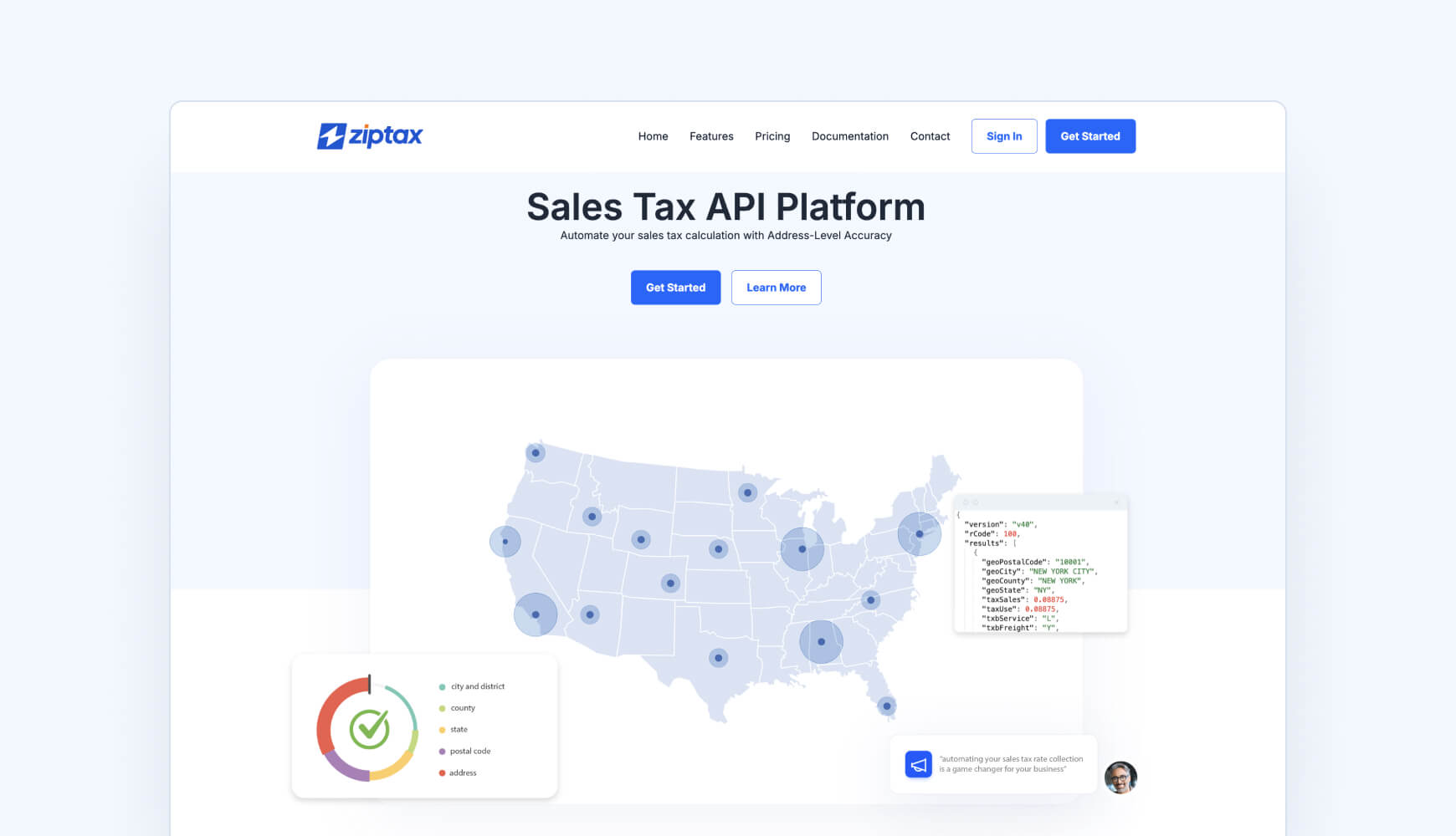 Best sales tax APIs Ziptax