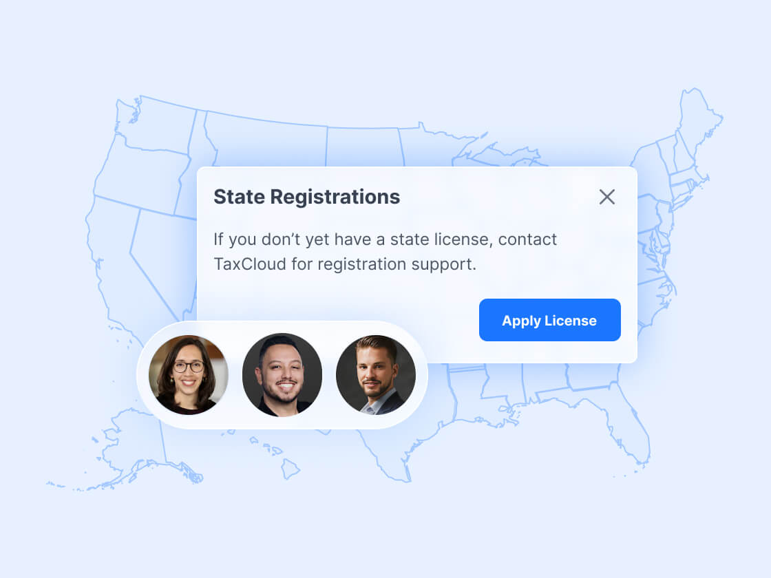 State sales tax registrations