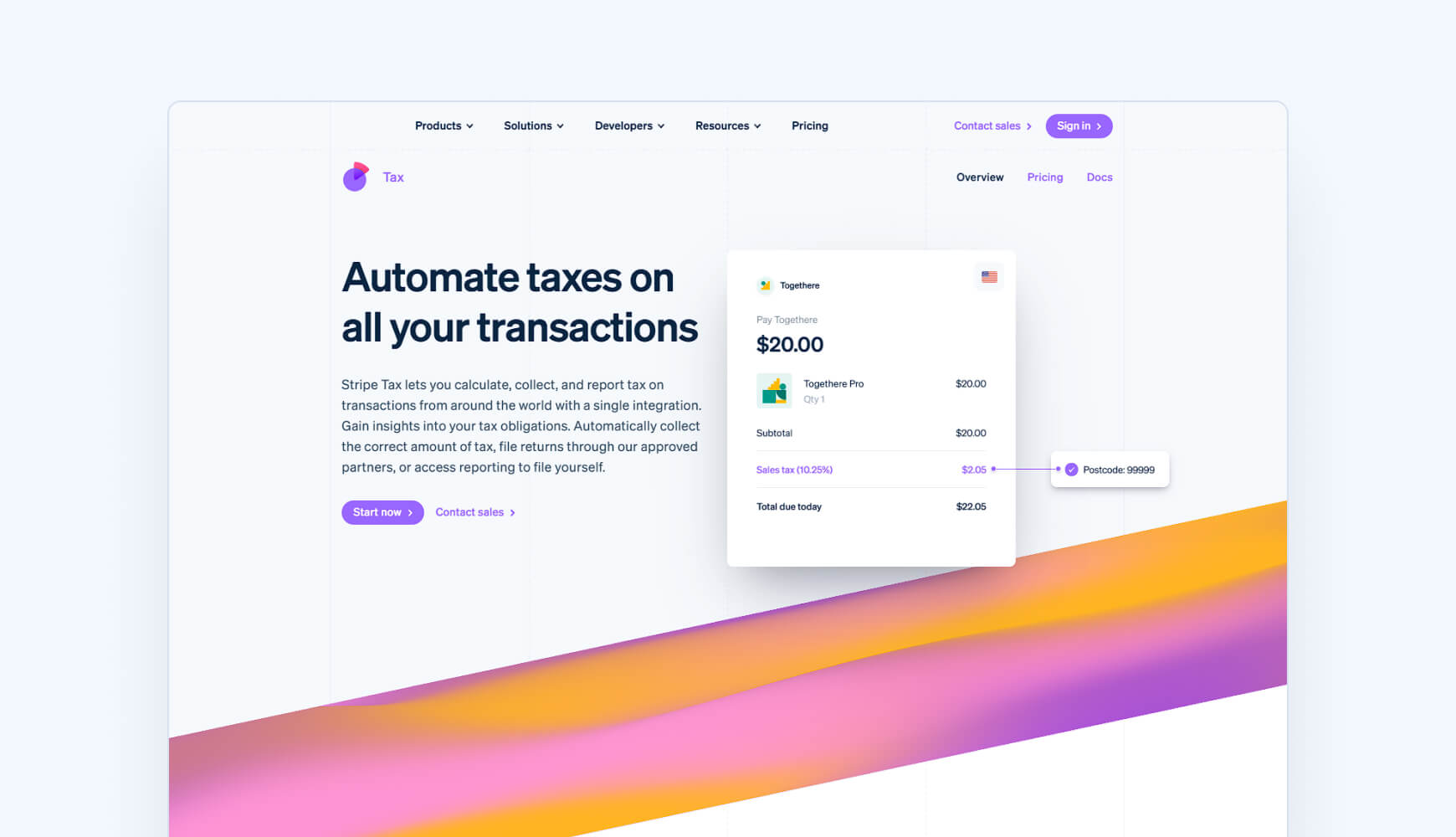 Best sales tax software Stripe Tax