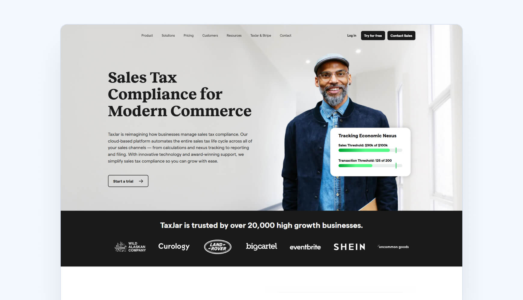 Best sales tax software TaxJar by Stripe