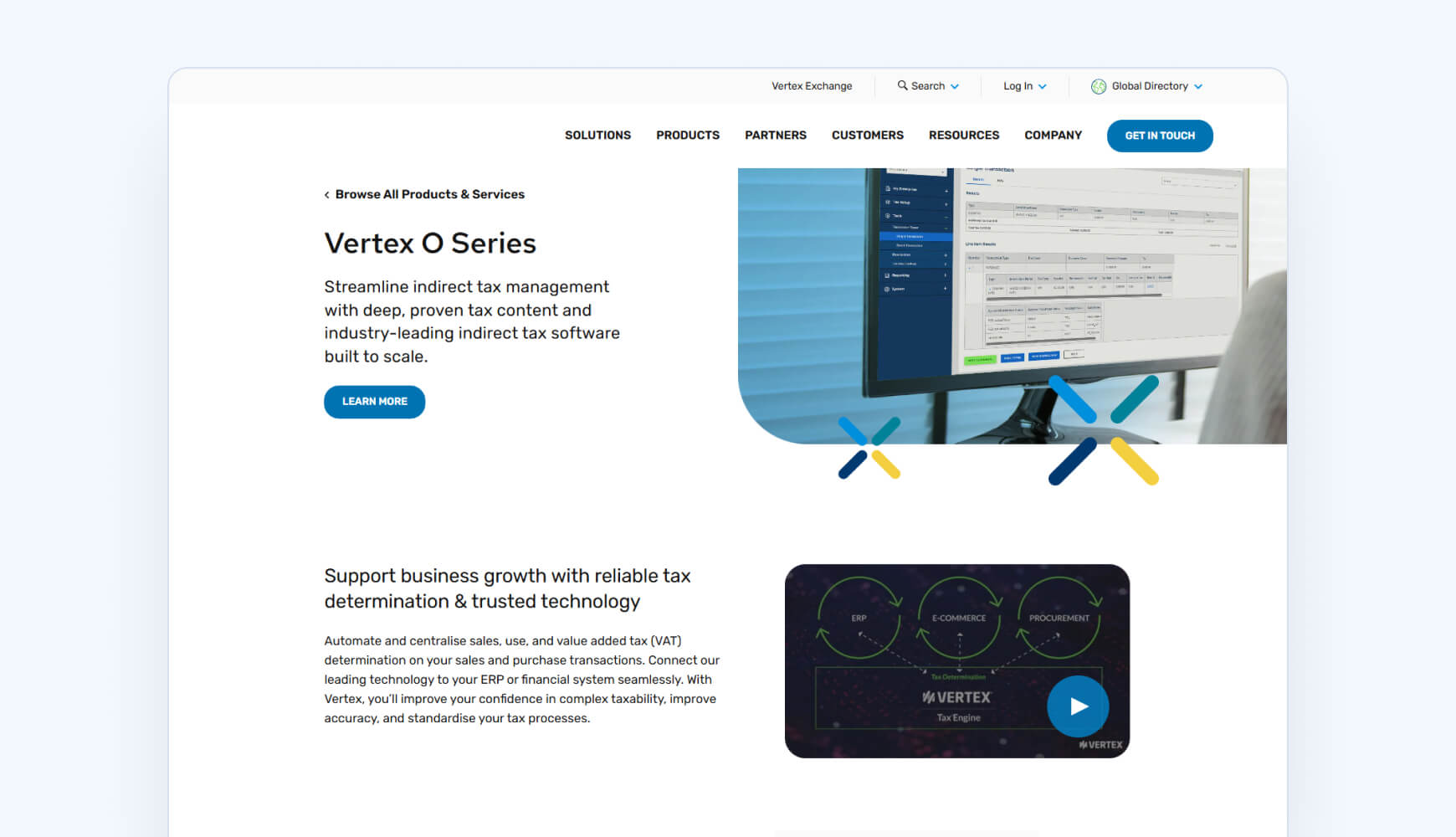 Best sales tax software Vertex O Series