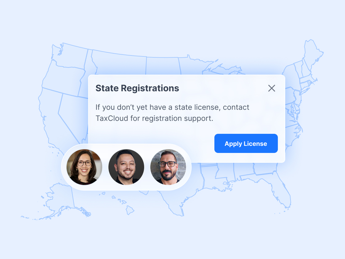 TaxCloud state registrations
