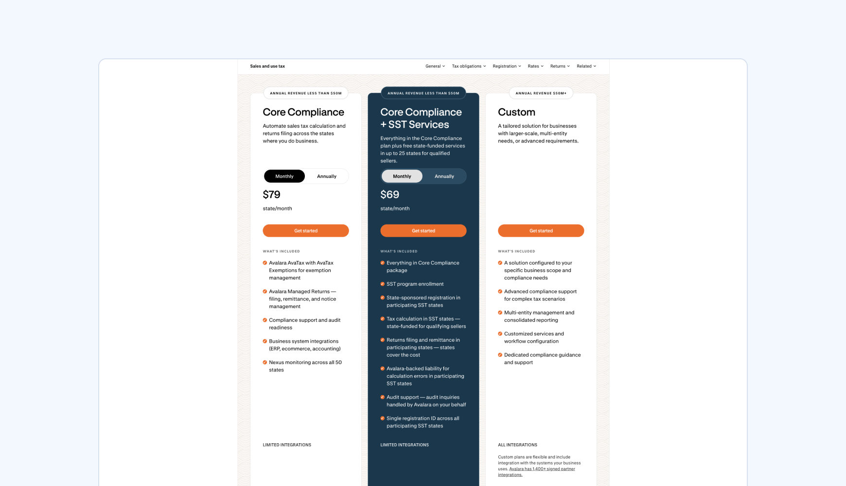 Avalara Pricing
