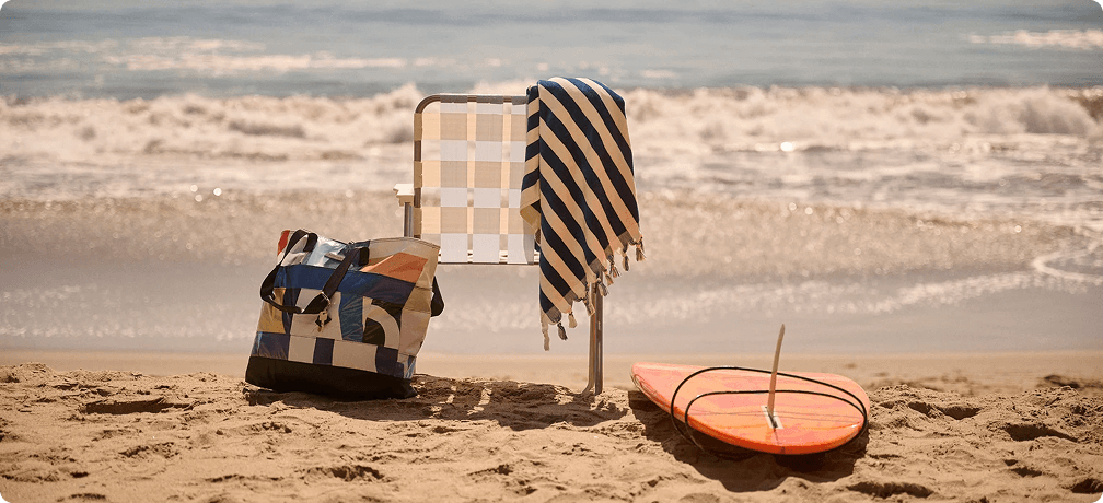 Rare Form — Beach Bag and Surfboard